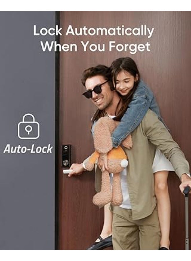 eufy Security Smart Lock S230, Keyless Fingerprint Lock for Front Door, Easy Installation, Built-in Wi-Fi, Reliable App for Remote Access, One-Year Battery Life - Image 4